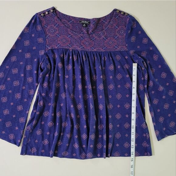 Lucky Brand Women's Bell Sleeve Boho Top - Picture 5 of 12